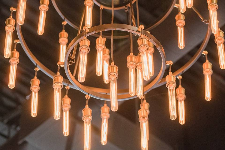 Edison bulb chandeliers