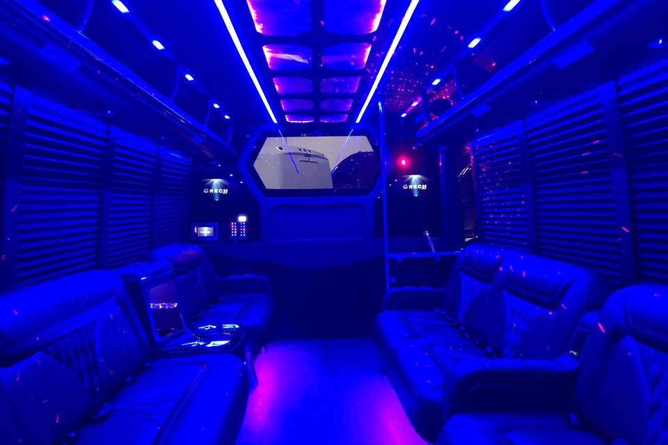 Party bus lighting