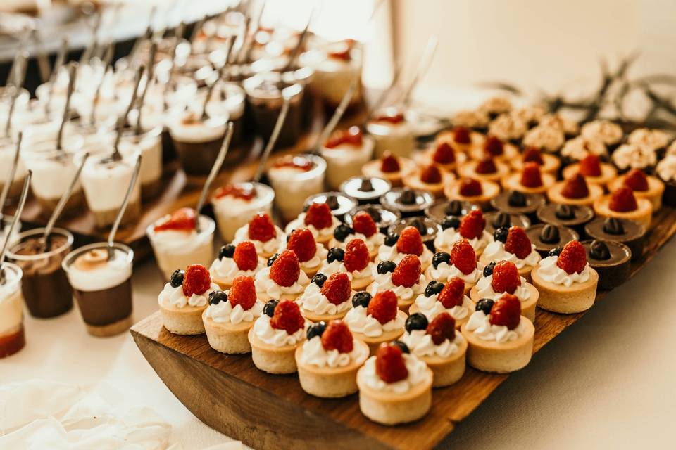 Rustic Wood Tartlet Display