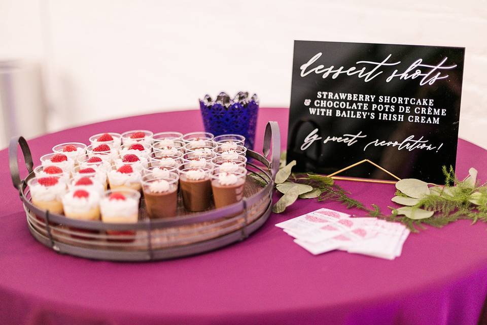 Shortcake & Chocolate Shots