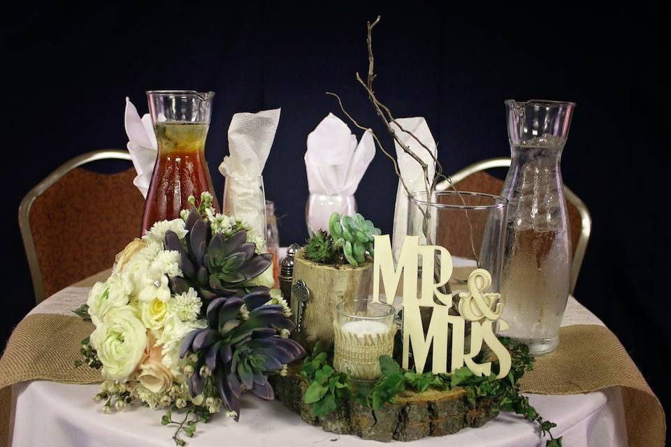 Table for the newlyweds