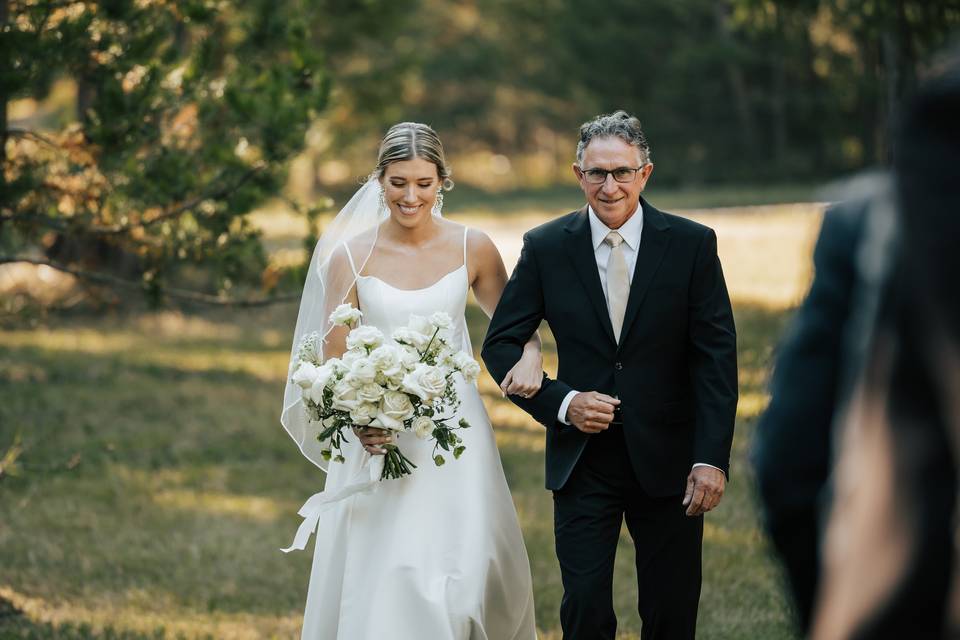 Bride and dad