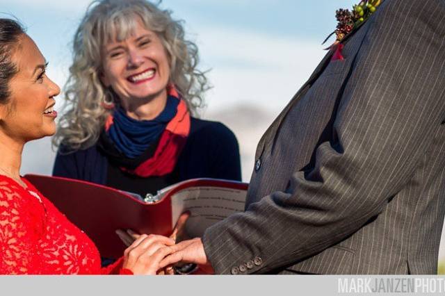 Laughter at the wedding