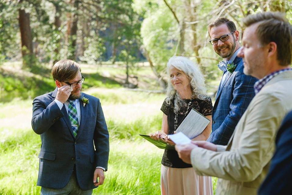 Groom in tears