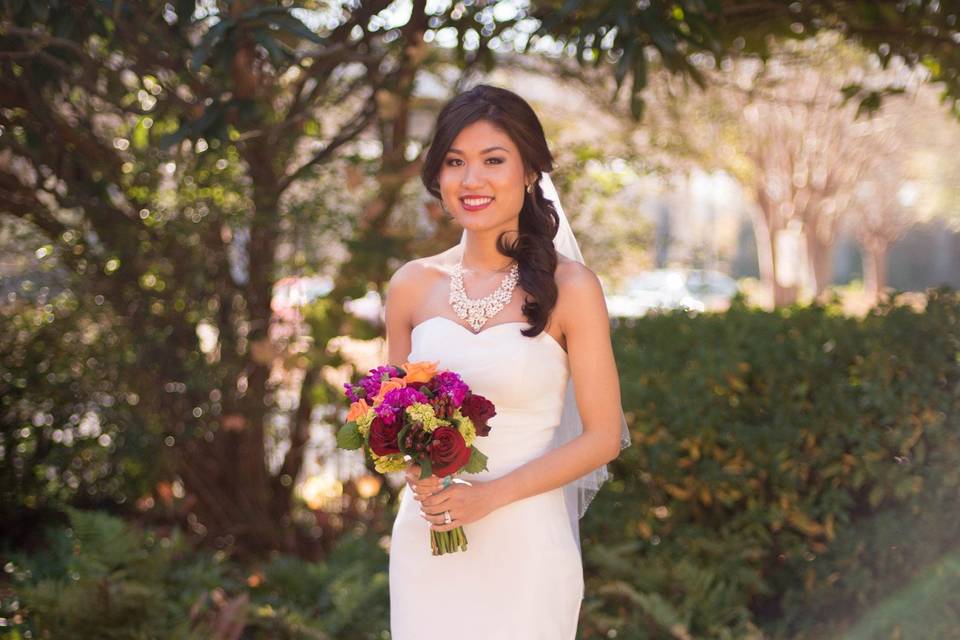 Thao and Chris December 2014 Historical Sacred Heart of Augusta Ga.  Photo by Simple Bliss Events professional Strawberry Blonde Photographywww.simpleblissevents.com