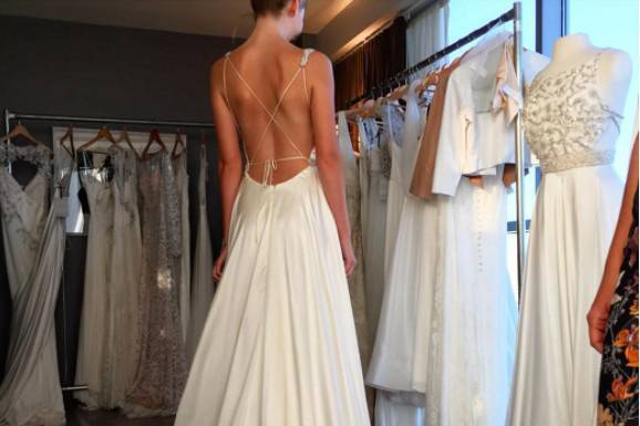 Open back dress