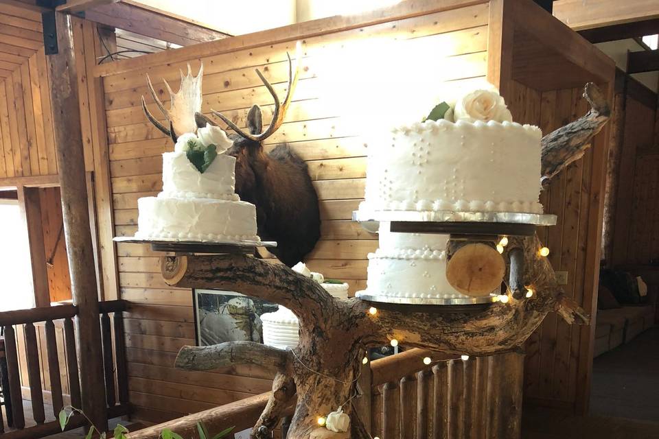 Wedding cake display!