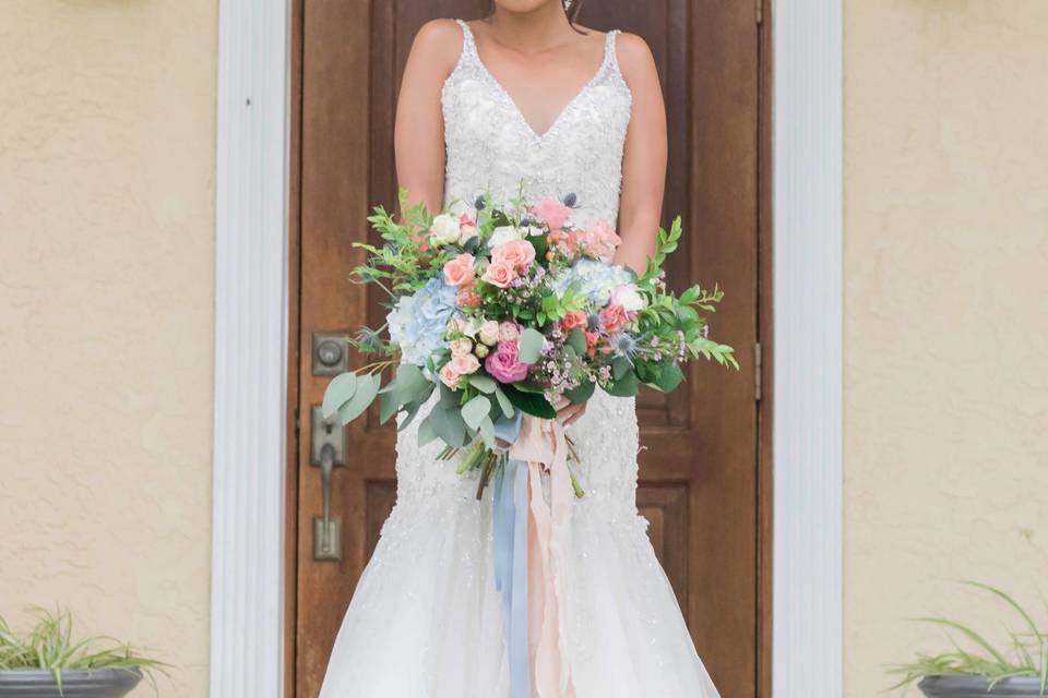 Bride with the bouquet