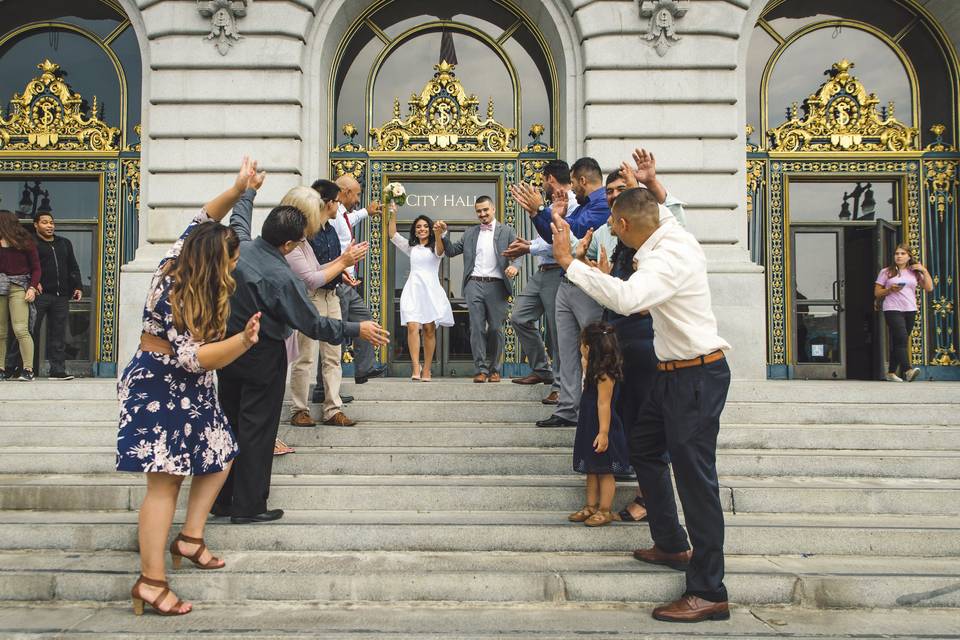 A fun SF City Hall wedding