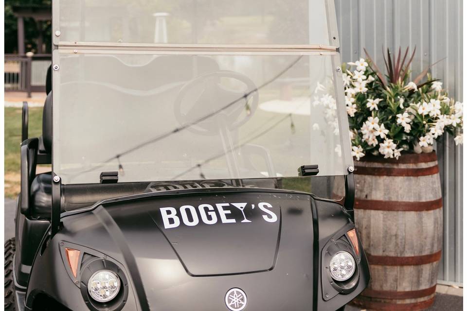 Newly Wed Golf Cart
