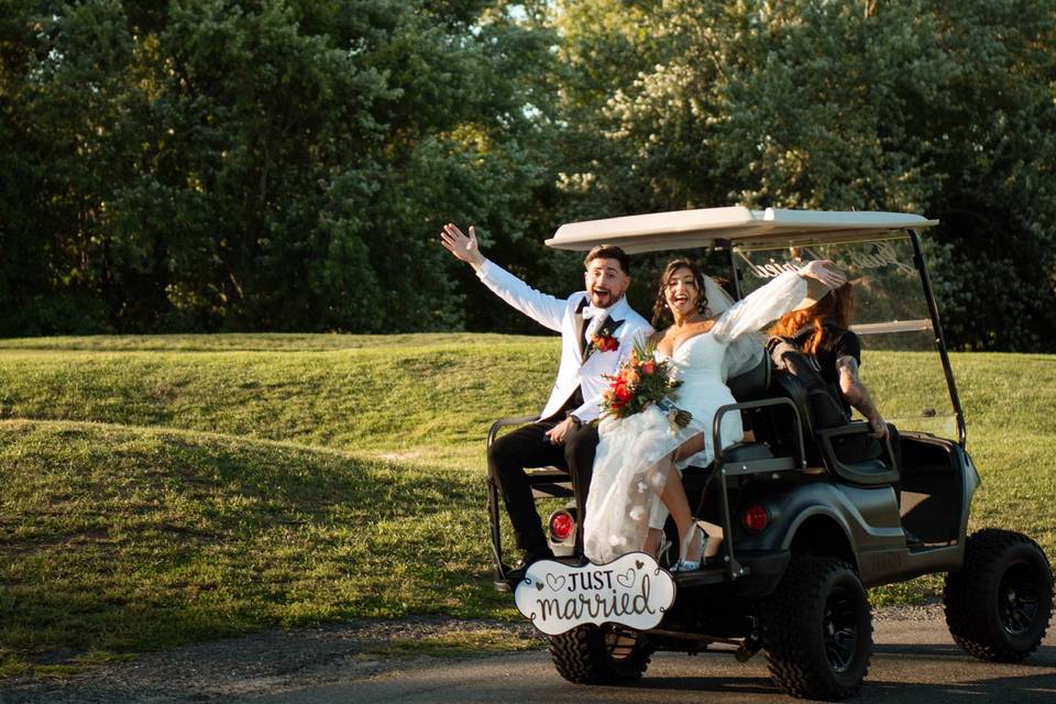First Ride as Newly Weds