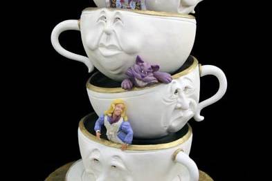 Teacup stack cake