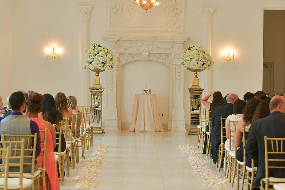 Wedding ceremony area