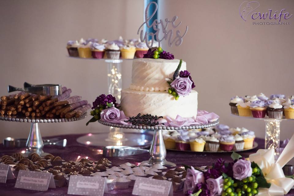 Cutting the cake