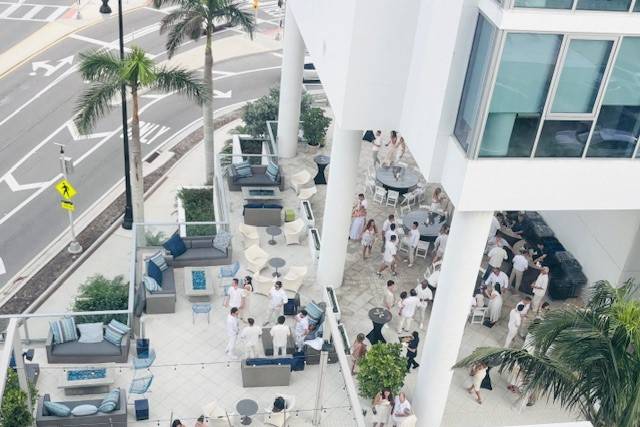 Welcome reception on Terrace