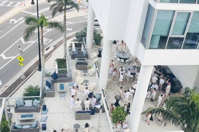Welcome reception on Terrace