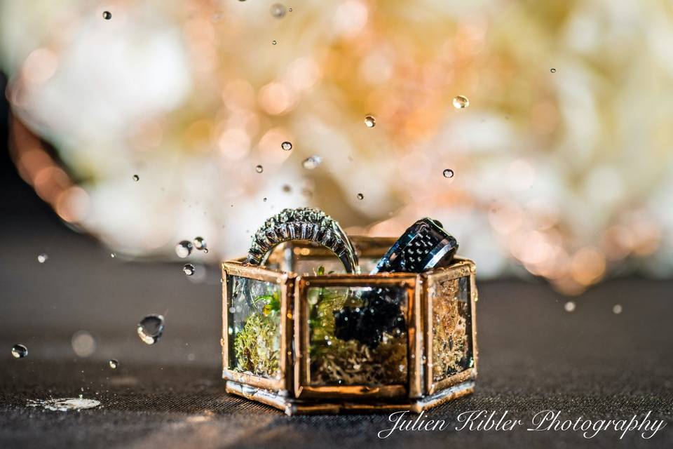 Water drops ring shot