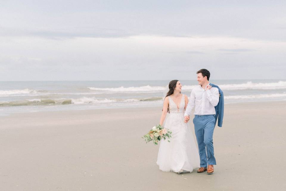 Folly Beach Wedding Day