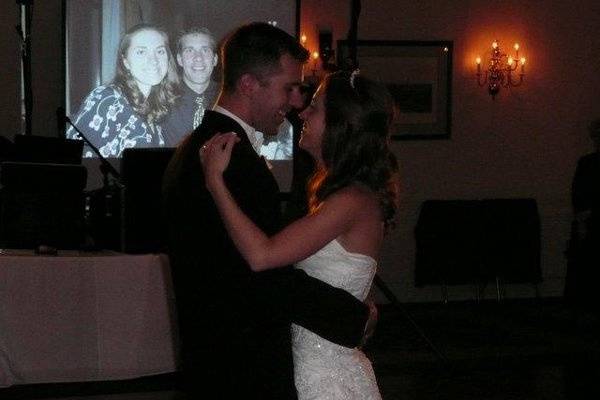 1st dance with a photo montage on 100