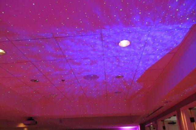 Star light ceiling lighting effect. Free with 4 up lights.