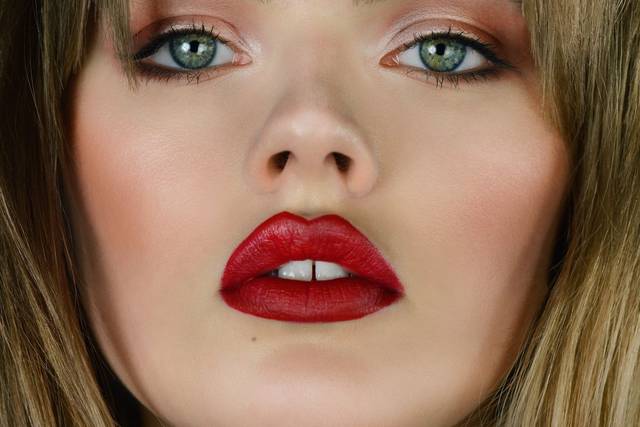 Beauty Close up - Red Lips