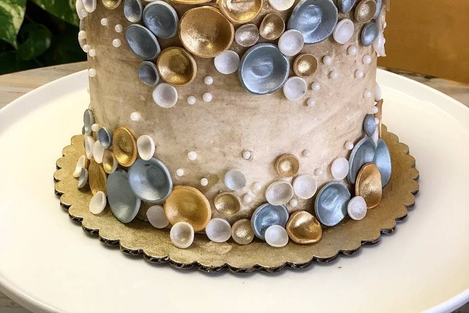 Silver and gold sequins