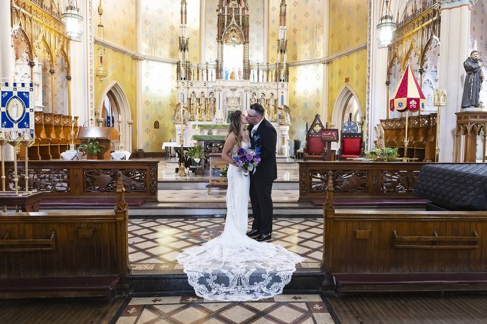 Bride and Groom in Detroit