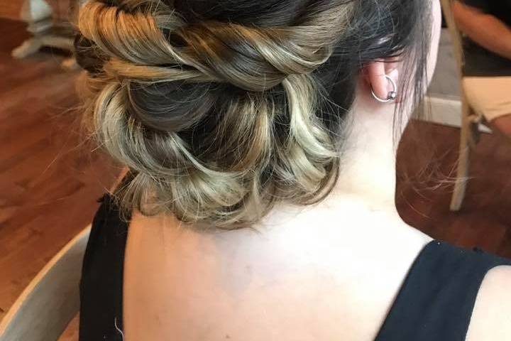 Twisted updo