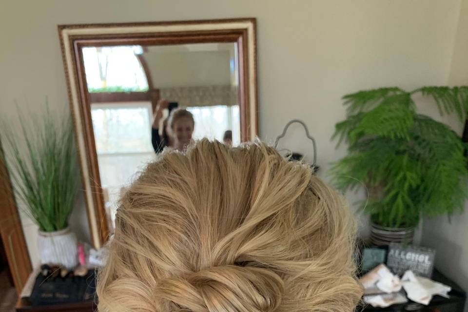 Soft and sweet updo