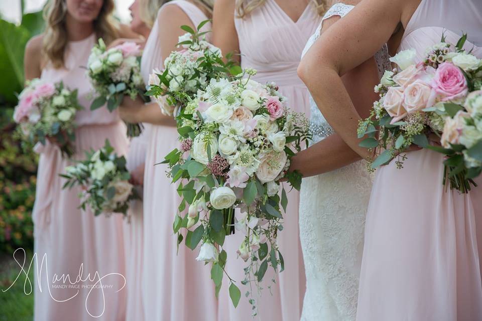 Blush pink dresses pink flower