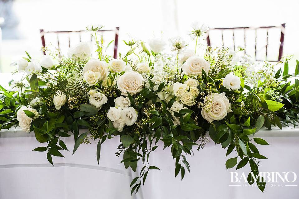 Head Table flowers