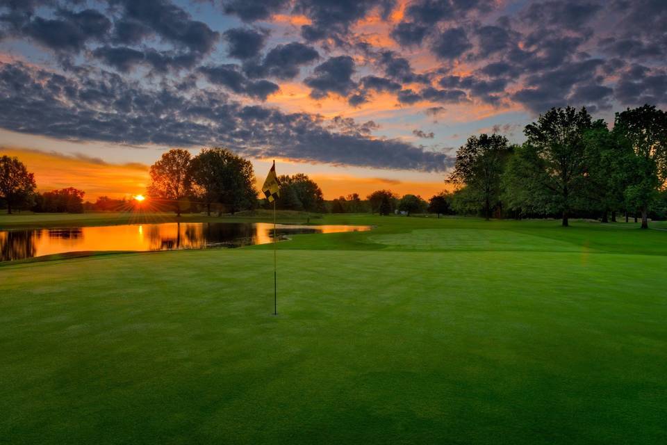 Sunset at the course