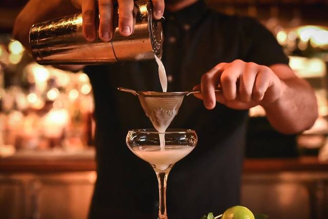 Lime juice in drink