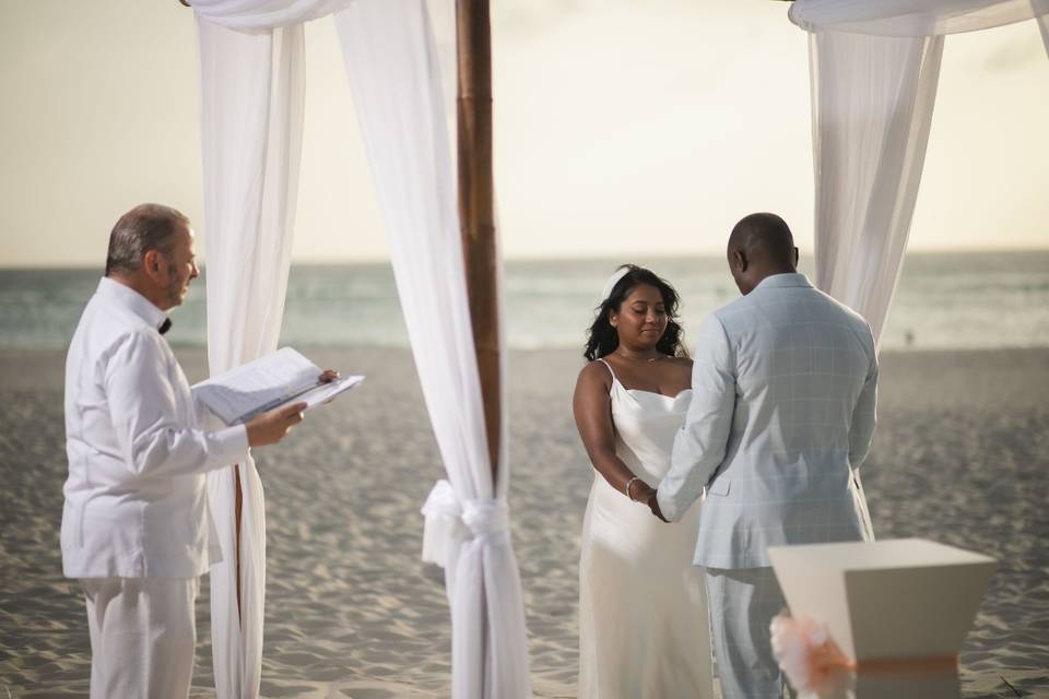 Beach wedding blessing