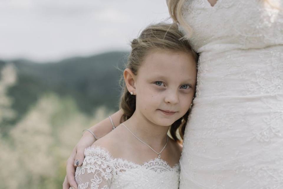 This sweet little flower girl