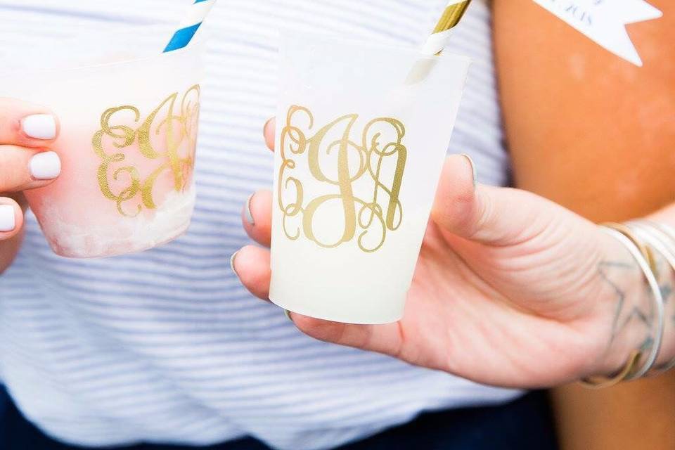 Custom Wedding Cups