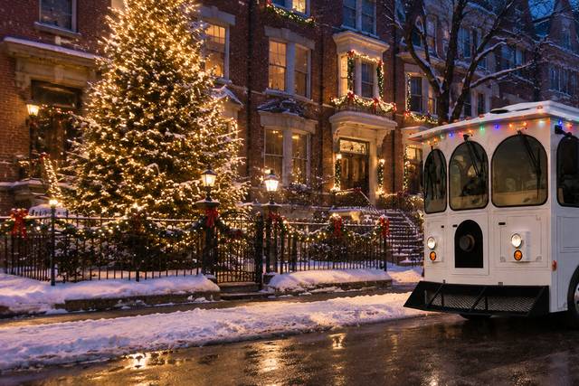 Festive Holiday Trolley