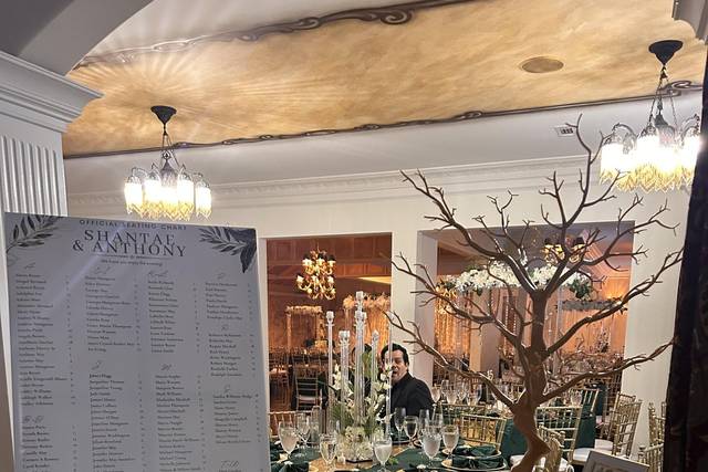 Reception Dinner Setup