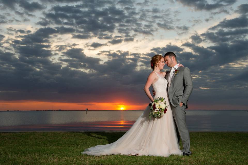 Tampa wedding reception at the Straz Center