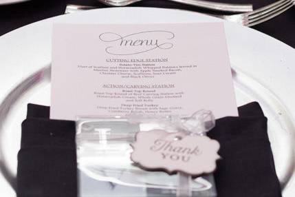 Menu & Favors