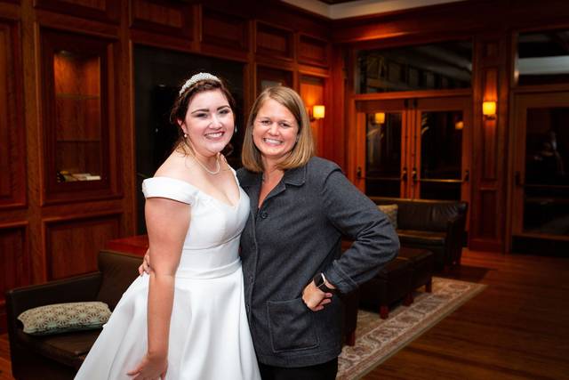 With a bride