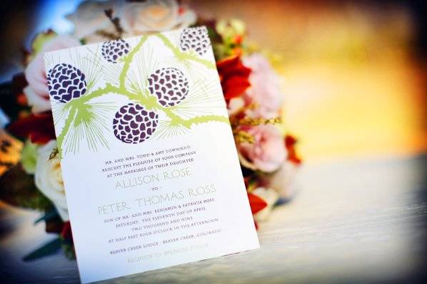 Wedding invitation card