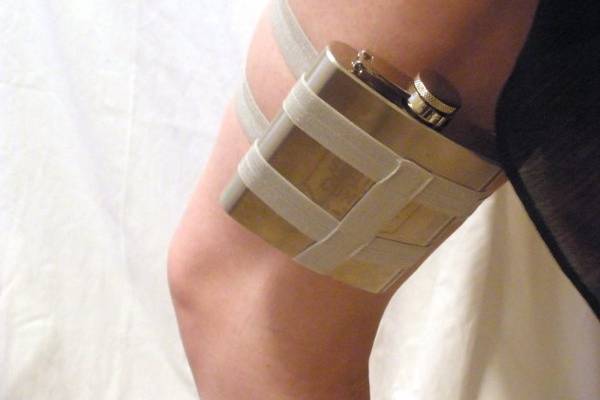 This flask garter is made to order as it is important to get the correct fit since it is made for a 6oz flask and if filled full it can be a bit heavy.
The colors to choose from are: Yellow, Red, Magenta, Light Blue, Silver, Dark Blue, Plum, and Light Pink.
This is a fun addition to any bride's attire. It is also great for bridesmaids and bridesmaids gifts.
http://www.etsy.com/listing/87348986/flask-garter-you-choose-the-color-great?ref=v1_other_1