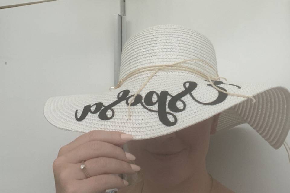 Matching hats for wedding parties
