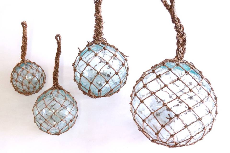 Netted Glass Spheres ~ Floating accessories