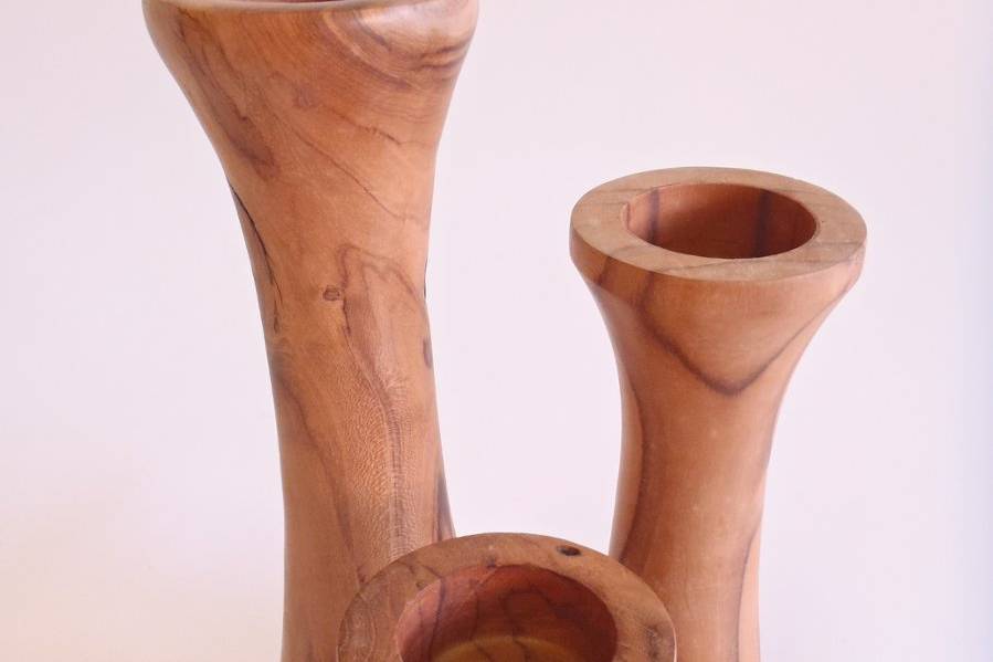 Teak Candle Holder Sets