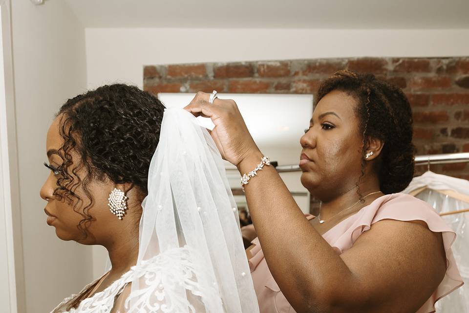Getting Ready with Bride