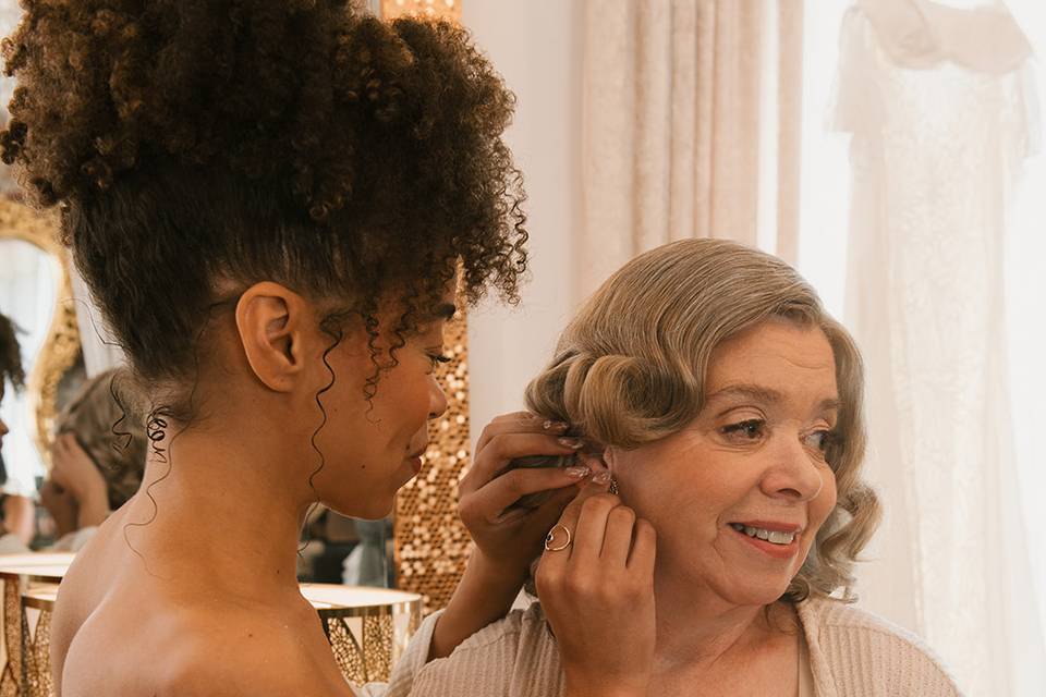Mom and Daughter Moment