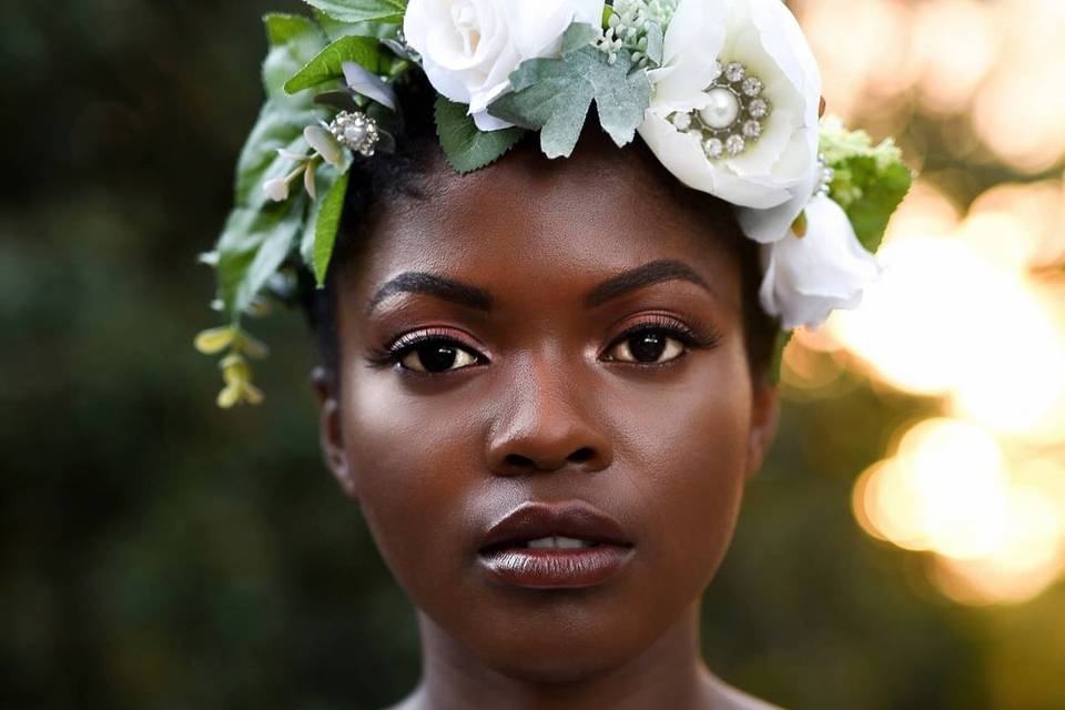 Natural flower crown