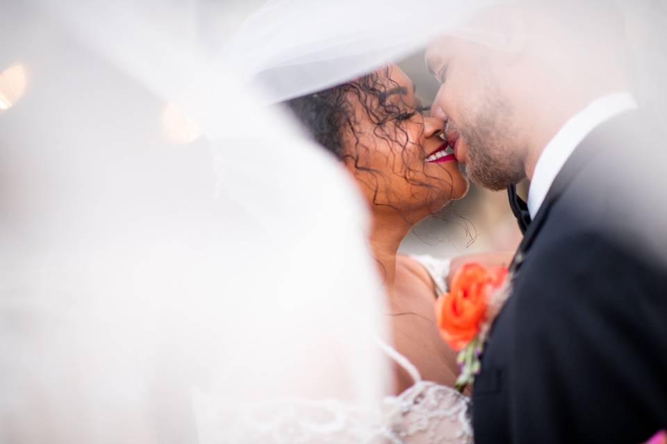 Couple in the rain